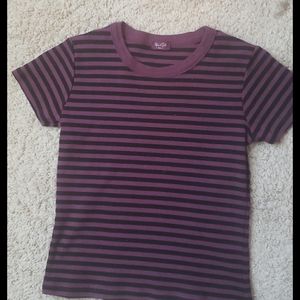 Purple striped shirt